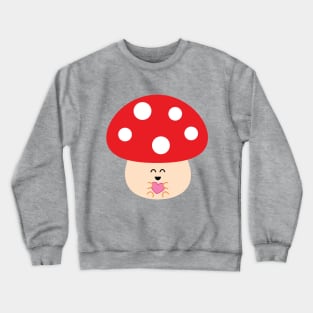 Maude the Mushroom | by queenie's cards Crewneck Sweatshirt